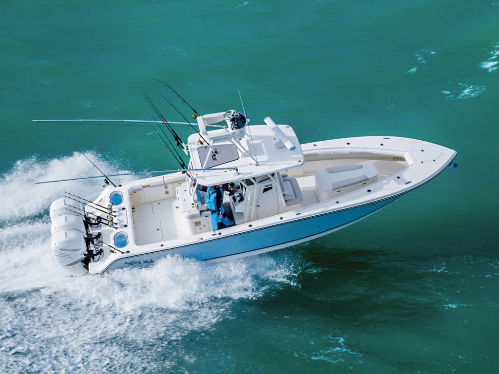 Charter fishing boat